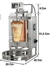 Machine à kebab 1 zones | Marque : Potis EH - EQUIPEMENT RESTAURATION 