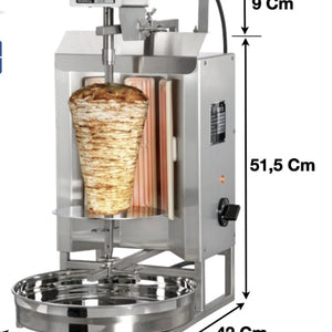 Machine à kebab 1 zones | Marque : Potis EH - EQUIPEMENT RESTAURATION 