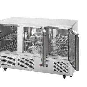 Meuble compact GN1/1 positif - 3 portes - Inox - ESL3851GR - EQUIPEMENT RESTAURATION 