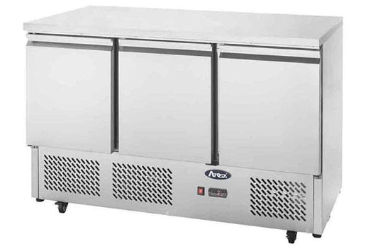 Meuble compact GN1/1 positif - 3 portes - Inox - ESL3851GR - EQUIPEMENT RESTAURATION 