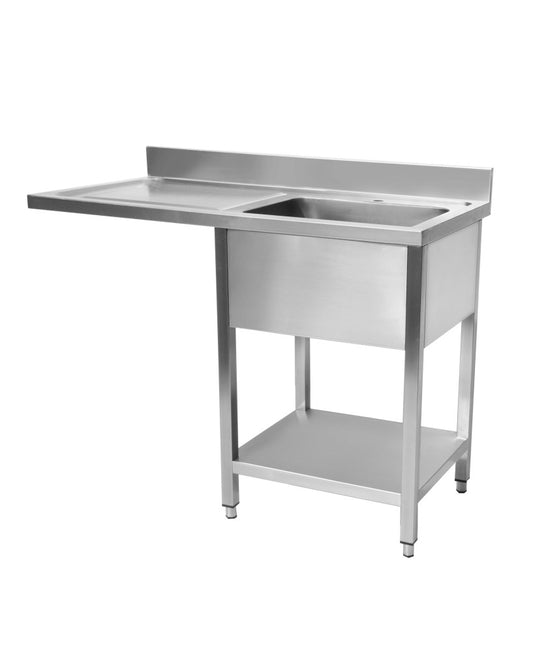 Plonge inox lave vaisselle 1400 x 600 x 950 mm | CUIST STSD146L - EQUIPEMENT RESTAURATION 