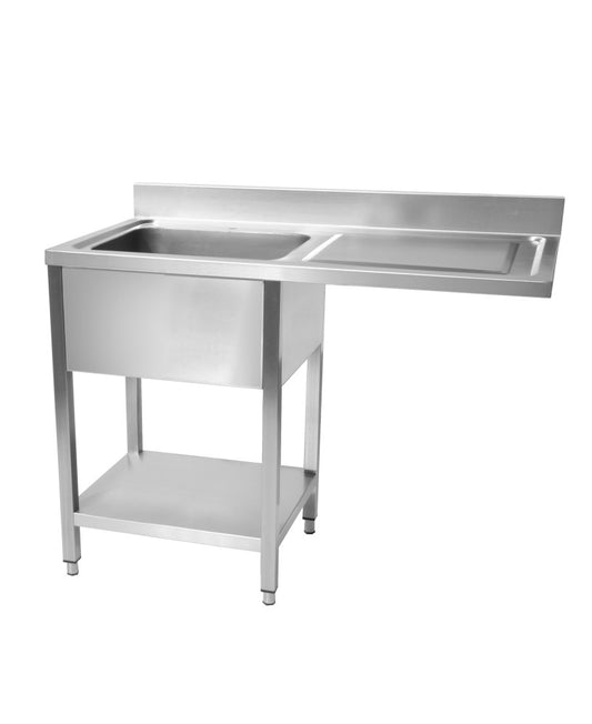 Plonge inox lave vaisselle 1400 x 700 x 950 mm | CUIST STSD147R - EQUIPEMENT RESTAURATION 