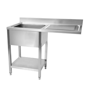 Plonge inox lave vaisselle 1400 x 700 x 950 mm | CUIST STSD147R