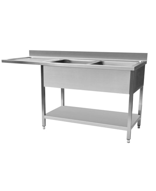 Plonge inox lave vaisselle 1800 x 700 x 950 mm | CUIST STSD187L