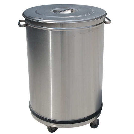 Poubelle avec couvercle sur roues - 95 litres - EQUIPEMENT RESTAURATION 