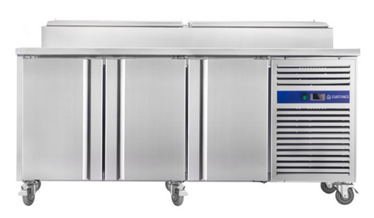 Meuble saladette réfrigérée – 3 portes pleines 400×600 – 10 x GN1/3 | SH3000800 - EQUIPEMENT RESTAURATION 