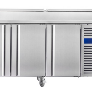 Meuble saladette réfrigérée – 3 portes pleines 400×600 – 10 x GN1/3 | SH3000800 - EQUIPEMENT RESTAURATION 