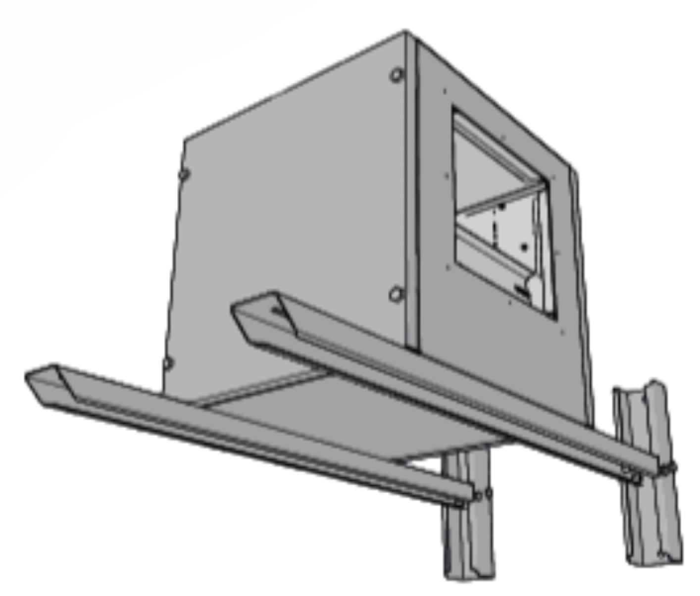 Chaise support pour caisson D4 | 20D4CH | ALVENE - EQUIPEMENT RESTAURATION 