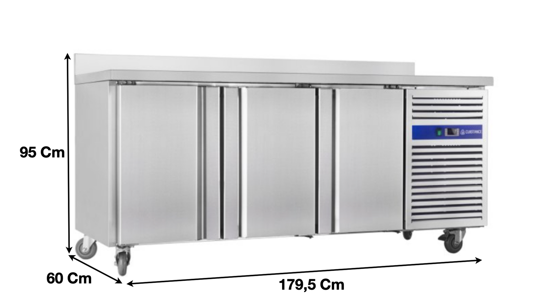 Meuble table réfrigérée – 3 portes pleines | CUIST SNACK3200TN - EQUIPEMENT RESTAURATION 