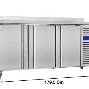 Meuble table réfrigérée – 3 portes pleines | CUIST SNACK3200TN - EQUIPEMENT RESTAURATION 