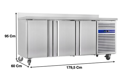 Meuble table congélateur – 3 portes pleines | CUIST SNACK3200BT