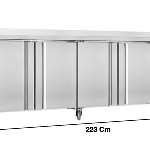 Meuble table réfrigérée – 4 portes pleines GN1/1 | CUIST GN4200TN - EQUIPEMENT RESTAURATION 