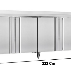 Meuble table congélateur – 4 portes pleines GN1/1 | CUIST GN4200BT - EQUIPEMENT RESTAURATION 