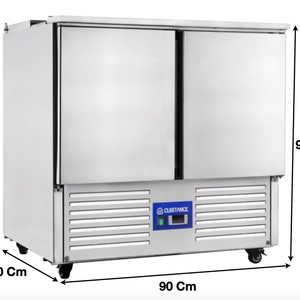 Saladette réfrigérée – 2 portes pleines GN1/1 – 2 x GN1/1 + 3 x GN1/6 | S900 - EQUIPEMENT RESTAURATION 