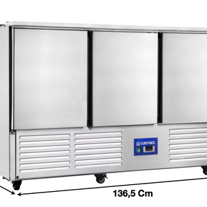 Saladette réfrigérée – 3 portes pleines GN1/1 – 4 x GN1/1 | CUIST S903 - EQUIPEMENT RESTAURATION 