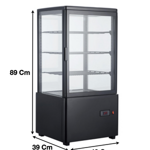 Mini vitrine réfrigérée panoramique 68L | CUIST RT68B1 - EQUIPEMENT RESTAURATION 