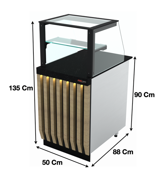 Meuble caisse 50cm – Marque: SGS GASTRO | SGS-KS-50-01