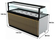 Saladette 110Cm / 3 x GN1/1 / 260 Litres – Marque: SGS GASTRO | SGS-BSS-110 - EQUIPEMENT RESTAURATION 
