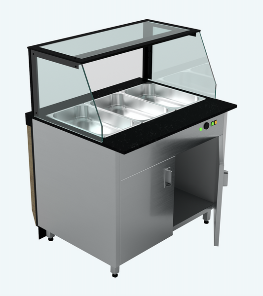 Bain-Marie 80Cm / 2 x GN1/1 – Série LUXUS SGS-BEH-80 | Marque: SGS