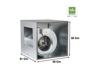 Caisson isolée de ventilation centrifuge motorisé 10/10 | 20RE10104M+20D5IM | ALVENE - EQUIPEMENT RESTAURATION 