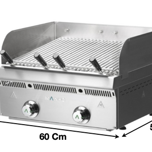 Grillade charcoal 2 zones gaz – Grille Poisson | PBV60 | MAINHO - EQUIPEMENT RESTAURATION 