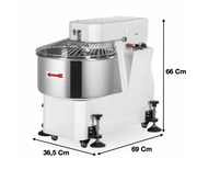 Pétrin à spirale 20 L – Cuve & Tête fixe | CUIST LM20 - EQUIPEMENT RESTAURATION 