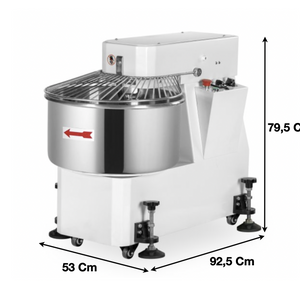 Pétrin spirale 50 L. / 1 Vitesse – Cuve & Tête fixe | CUIST LM50 - EQUIPEMENT RESTAURATION 