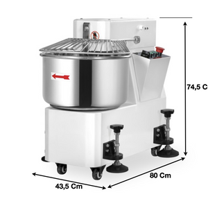 Pétrin spirale 30 L. / 2 Vitesses – Cuve & Tête fixe | CUIST LM30A - EQUIPEMENT RESTAURATION 