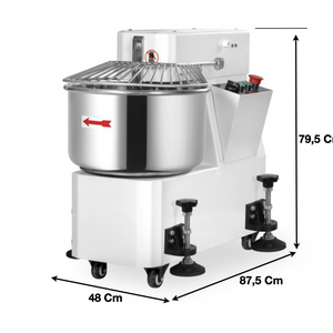 Pétrin spirale 40 L. / 2 Vitesses – Cuve & Tête fixe | CUIST LM40A - EQUIPEMENT RESTAURATION 