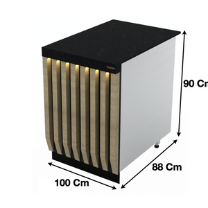 Meuble caisse 100cm – Marque: SGS GASTRO | SGS-KS-100-02 - EQUIPEMENT RESTAURATION 