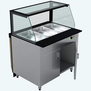 Bain-Marie 150Cm / 4 x GN1/1 – Série LUXUS SGS-BEH-150 | Marque: SGS