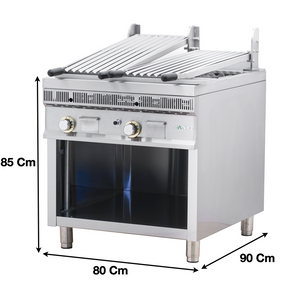 Grillade charcoal 2 zones gaz – Marque: MANHO | M04-PSI80 - EQUIPEMENT RESTAURATION 