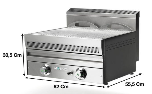 Grill gaz à eau 2 Zones – Marque: MAINHO | M04-NG62