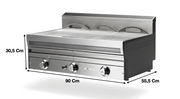 Grill gaz à eau 3 Zones –Marque: MAINHO | M04-NG90 - EQUIPEMENT RESTAURATION 