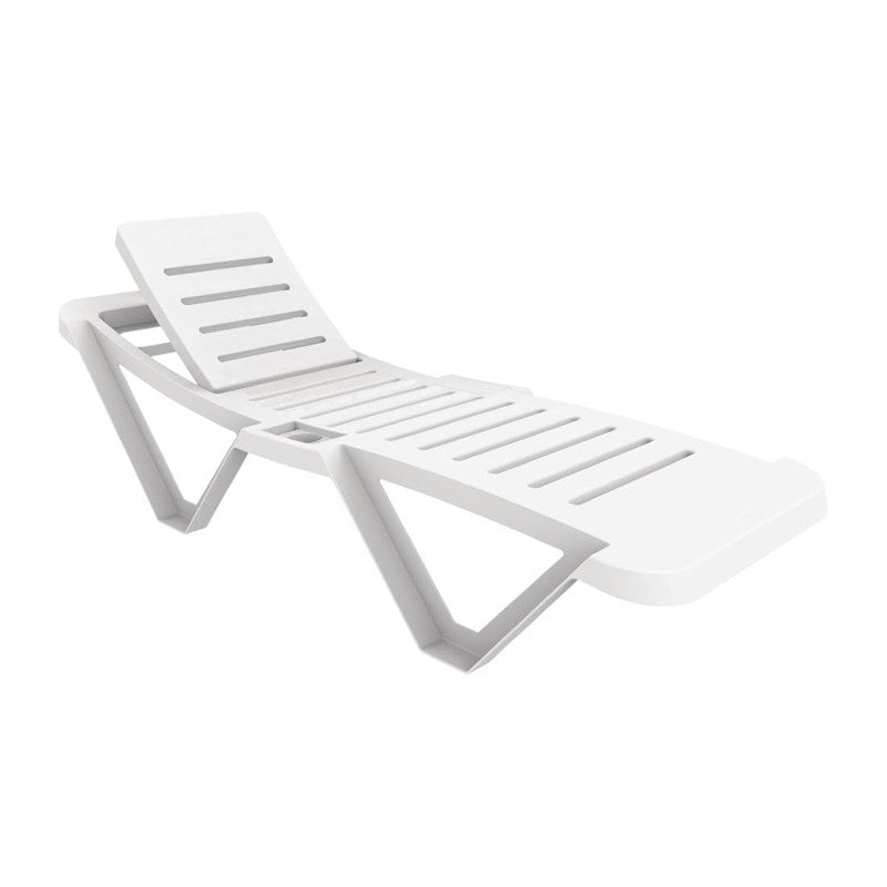 Bains de soleil en polypropylène blancs Resol (lot de 4) - EQUIPEMENT RESTAURATION 