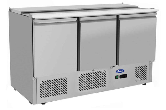 Saladette GN1/1 - 3 portes - Inox - ESL3850GR - EQUIPEMENT RESTAURATION 