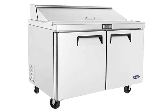 Saladette réfrigérée - 2 portes - 16 bacs - Inox - MSF8302GR - EQUIPEMENT RESTAURATION 