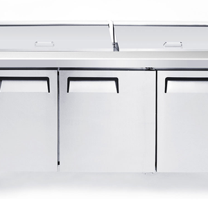 Saladette réfrigérée - 3 portes - 18 bacs - Inox - MSF8304GR - EQUIPEMENT RESTAURATION 