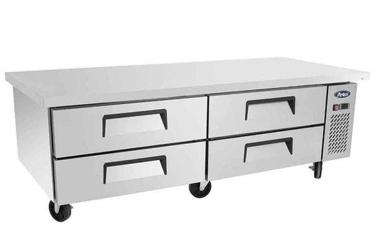 Soubassement réfrigéré - 4 tiroirs - Inox - 340 L - MGF8454GR - EQUIPEMENT RESTAURATION 