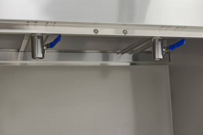 Friteuse électrique sur pied- 2 x 16 L - 2 paniers - avec robinet de vidange et support - 400V