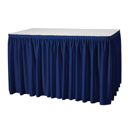 Juponnage froncé bleu marine - EQUIPEMENT RESTAURATION 