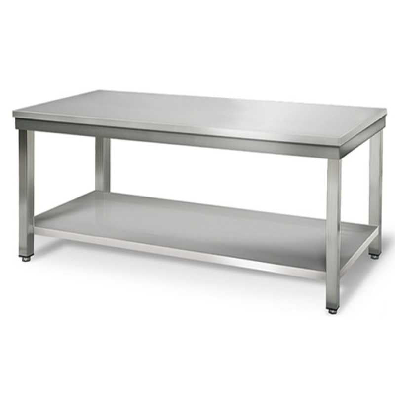 Table de travail avec tablette inférieure - 1000X700 - TL1071KD - EQUIPEMENT RESTAURATION 
