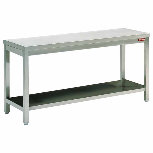 Table de travail avec tablette inférieure - 1400X700 - TL1471KD - EQUIPEMENT RESTAURATION 