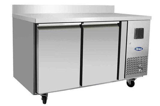 Table réfrigérée négative GN1/1 avec dosseret - 2 portes - Inox - EPF3462GR-SB - EQUIPEMENT RESTAURATION 