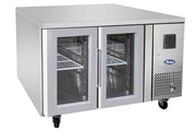 Table réfrigérée positive GN1/1 vitrée - 2 portes - Inox - EPF3721GR - EQUIPEMENT RESTAURATION 