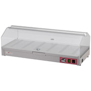 Vitrine chauffante de comptoir - 1 étage L800 - WR-EVC1-58 - EQUIPEMENT RESTAURATION 