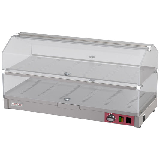 Vitrine chauffante de comptoir - 2 étages L800 - WR-EVC2-68 - VITRINE CHAUFFANTE CHAUFFE-CROISSANTS