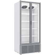 Vitrine ventilée positive - 2 portes battantes - 5 niveaux - 804 L - Blanche - WR-80SB-SW - EQUIPEMENT RESTAURATION 
