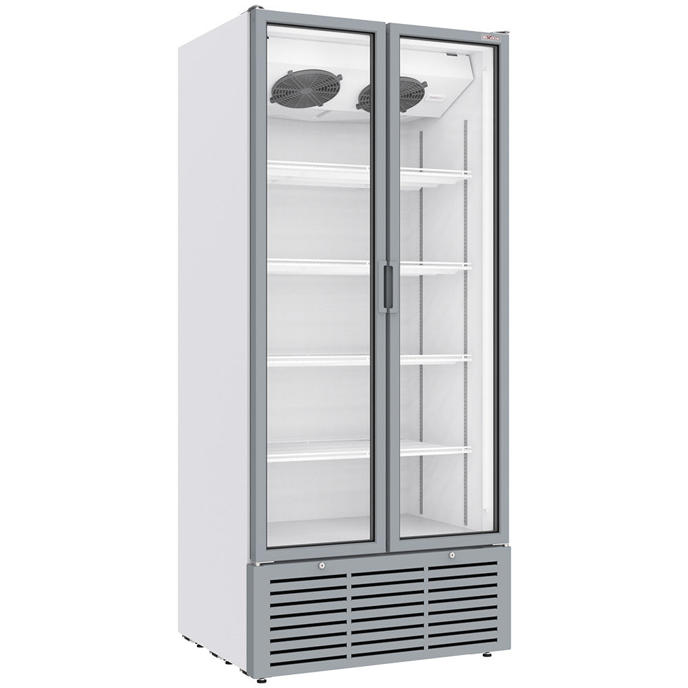 Vitrine ventilée positive - 2 portes battantes - 5 niveaux - 804 L - Blanche - WR-80SB-SW - EQUIPEMENT RESTAURATION 